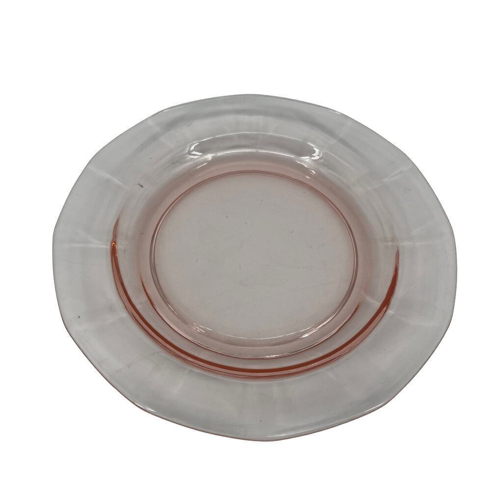 Vintage Fostoria Fairfax 2375 Bread & Butter Plate Pink Depression Glass